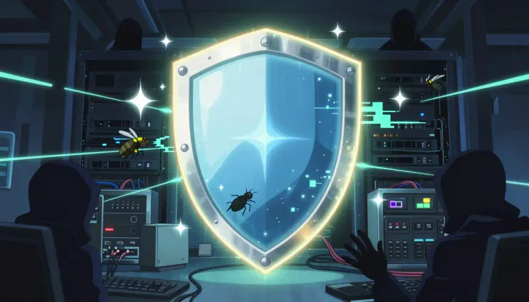Visual representation of "cybersecurity" - The field of study focused on protecting computer systems and networks from damage or theft.