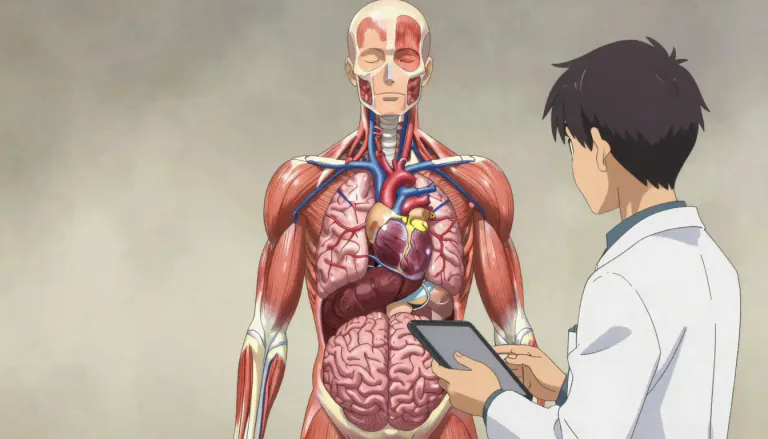 Visual representation of "physiology" - The study of how the parts of a living thing work and how they work together.