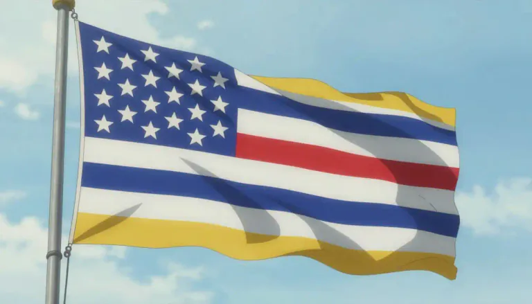 Visual representation of "flag" - A piece of cloth with a special design that represents a country or a group