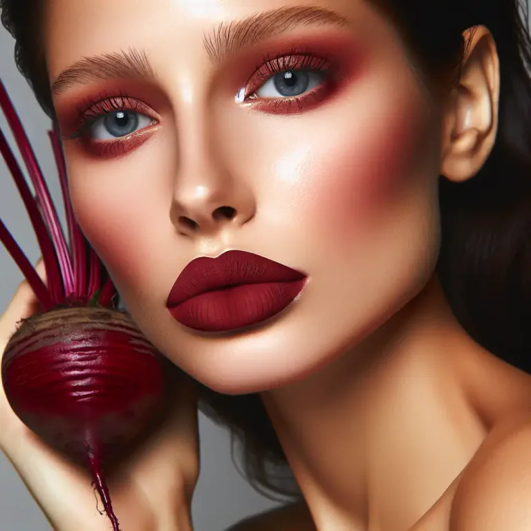 Visual representation of "beet" - A deep red colour like that of a beetroot.