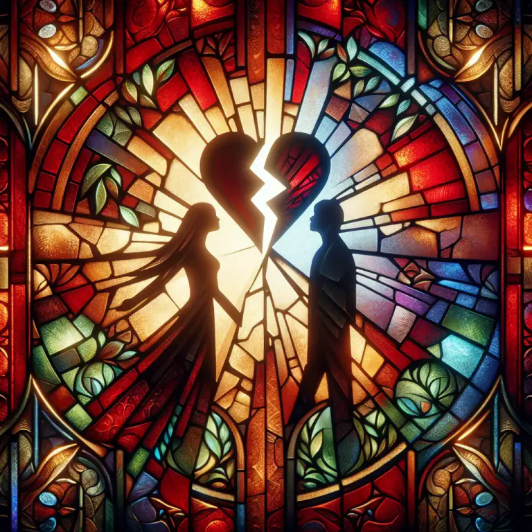 Visual representation of "adulterer" - In religious context, a person who breaks a moral commandment by being unfaithful to their spouse.