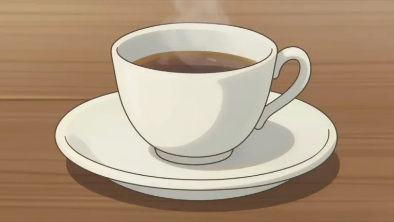 Visual representation of "saucer" - A small round dish that you put a cup on