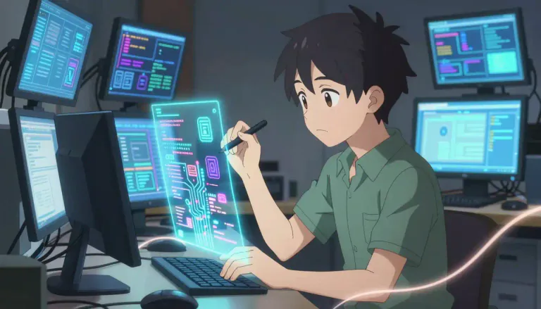 Visual representation of "wiz" - A person who is very skilled in a particular area, especially computing.
