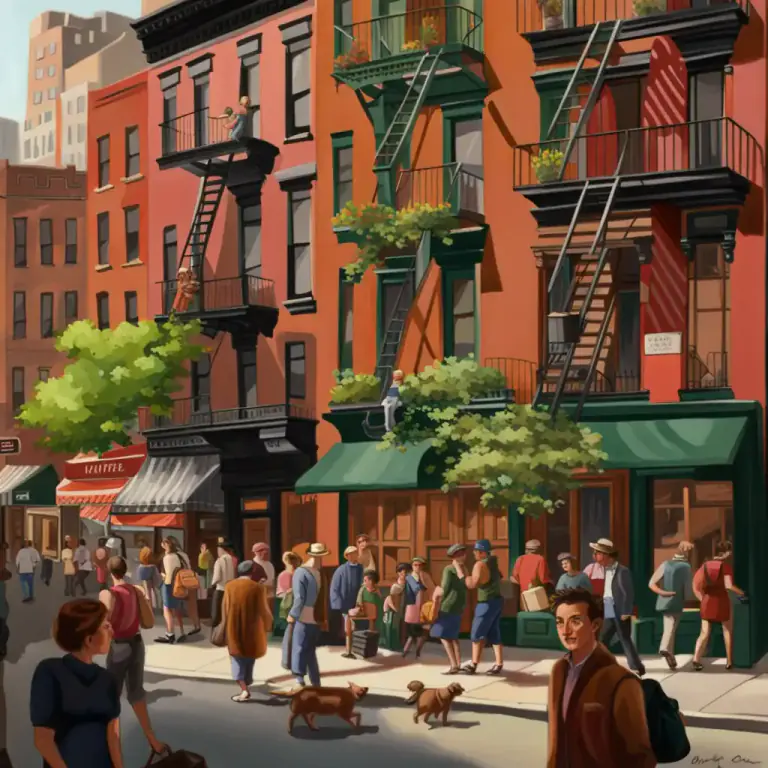 Visual representation of "village" - A self-contained district or community within a town or city, regarded as having features characteristic of village life