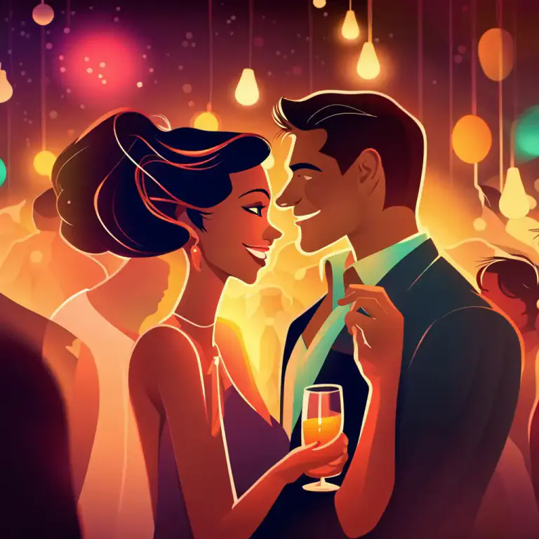 Visual representation of "hit it" - To have success with someone in a romantic or sexual way