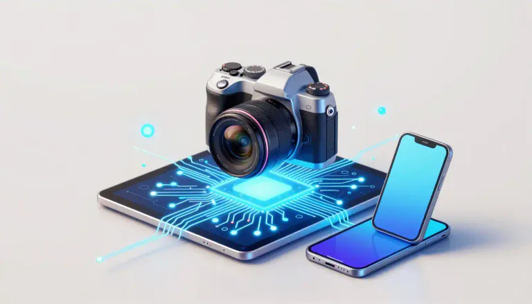 Visual representation of "digital" - Relating to computers or other electronic devices