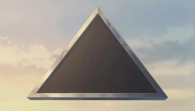 Visual representation of "deltoid" - A term describing a shape that is triangular, resembling the Greek letter delta.
