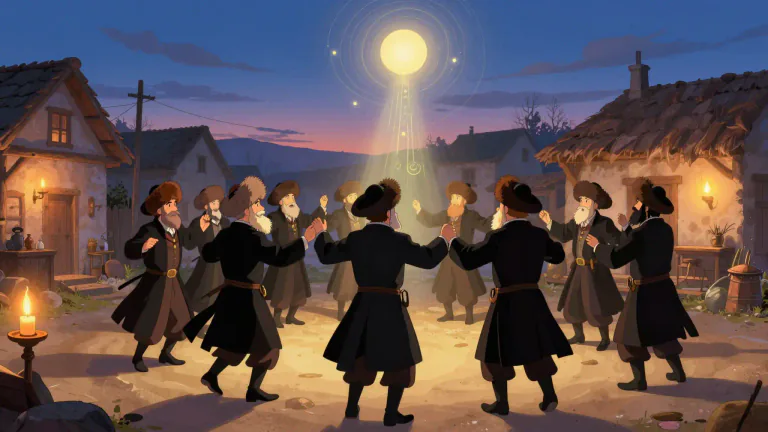 Visual representation of "hasidism" - A Jewish religious movement that focuses on mysticism and emotional connection to God, originating in Eastern Europe in the 18th century.