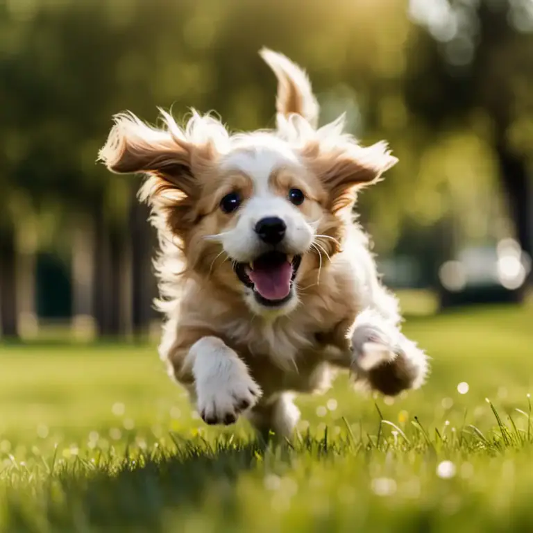 Visual representation of "gambol" - A playful jump or frisk