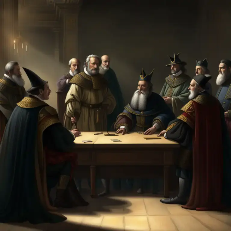 Visual representation of "aristocracy" - A form of government in which power is held by the nobility.