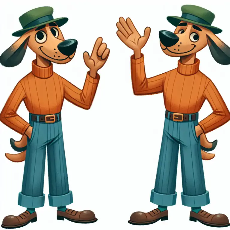 Visual representation of "goofy" - Goofy is a popular character from Disney cartoons.