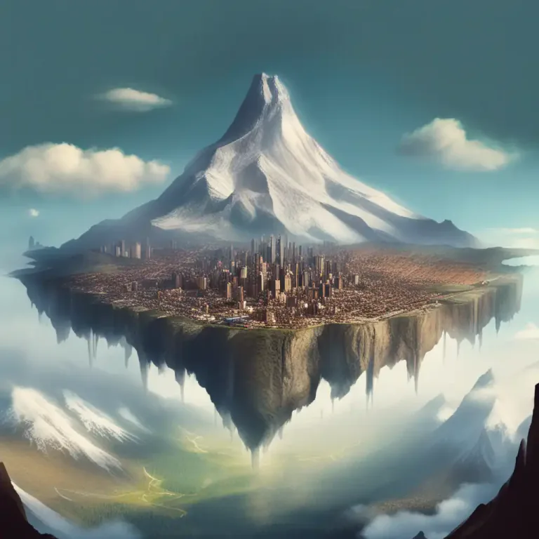 Visual representation of "above" - at a higher level or layer than