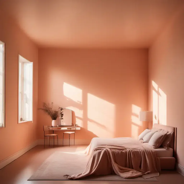 Visual representation of "peach" - A pale pink or orange color
