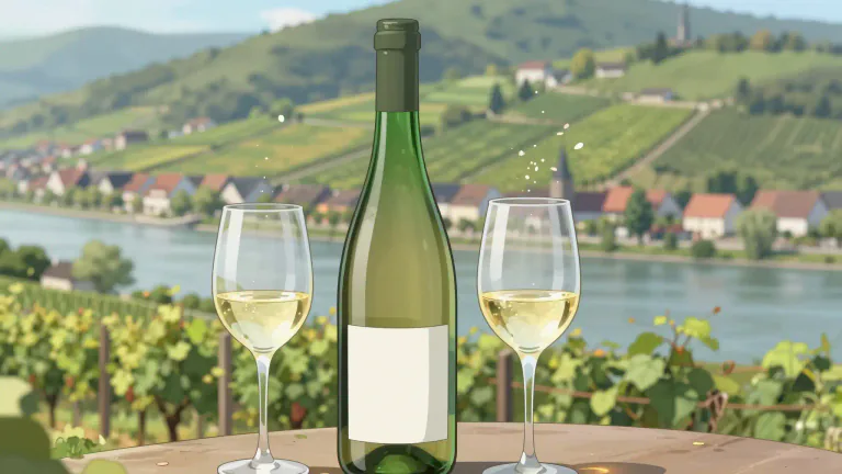 Visual representation of "rhenish" - A type of white wine produced in the Rhine region of Germany, known for its crisp flavor and floral aroma.