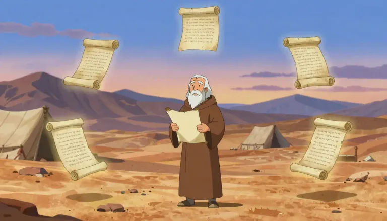 Visual representation of "pentateuch" - The Pentateuch refers to the first five books of the Hebrew Bible, traditionally attributed to Moses, which include Genesis, Exodus, Leviticus, Numbers, and Deuteronomy.