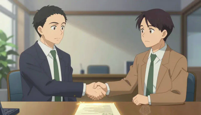 Visual representation of "contractual" - Related to or involving an agreement between people or organizations