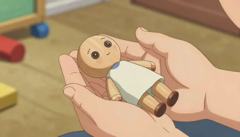 Visual representation of "poppet" - A small doll or plaything.