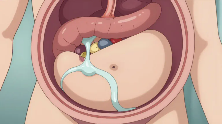 Visual representation of "ascites" - Ascites is a condition characterized by the buildup of fluid in the space between the tissues lining the abdomen and the abdominal organs.