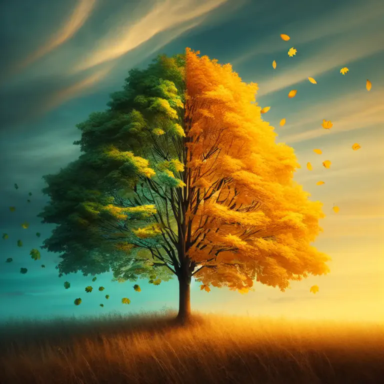 Visual representation of "turn" - To become a different color, state, or condition