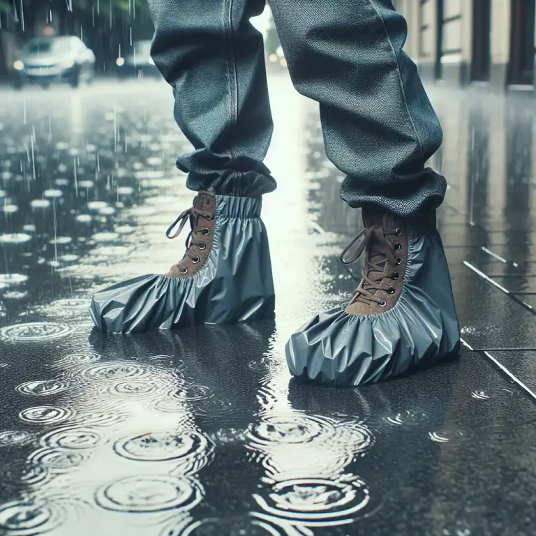 Visual representation of "bootee" - A protective covering for a boot, shoe or other footwear
