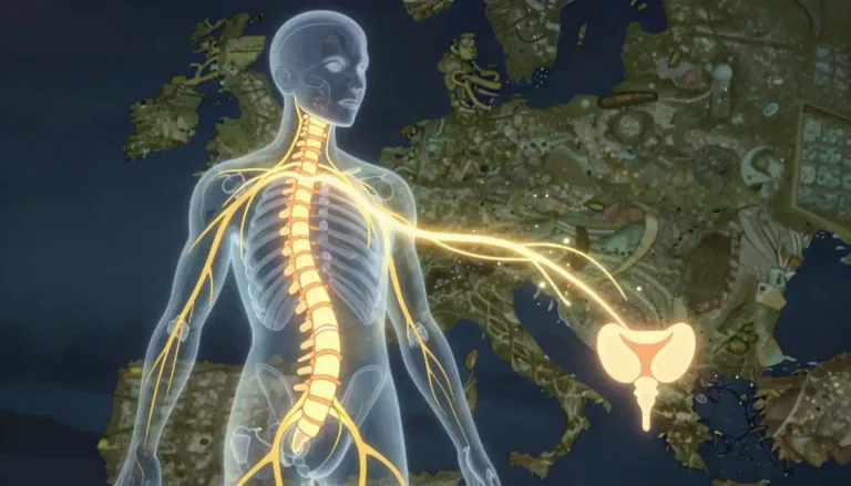 Visual representation of "neurogenic" - Relating to a condition that originates in nerve tissue.