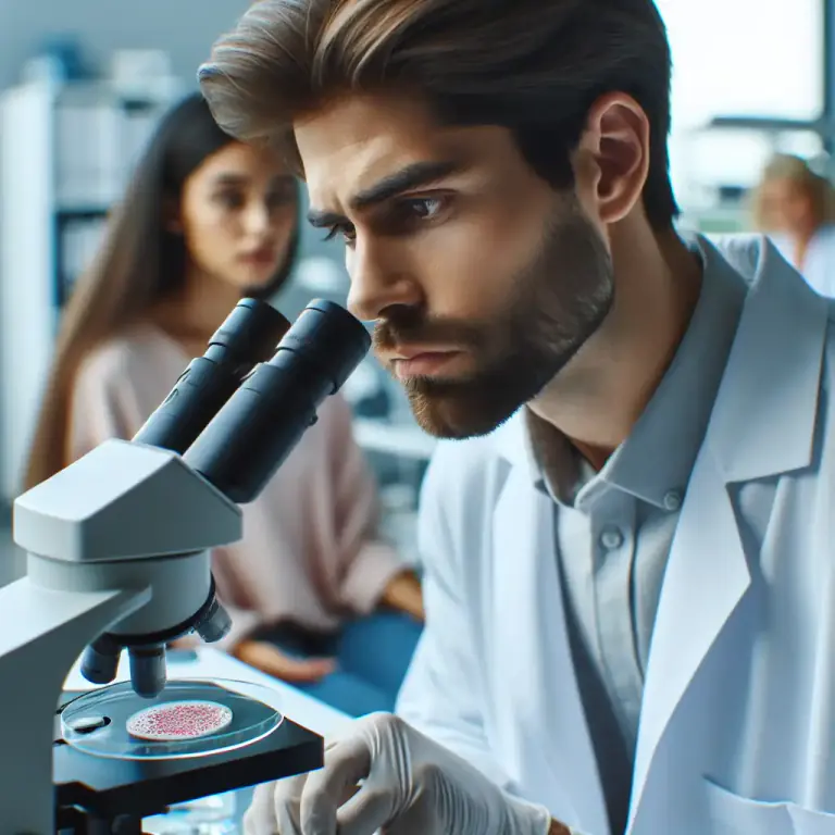 Visual representation of "smear" - a sample of cells taken for medical examination