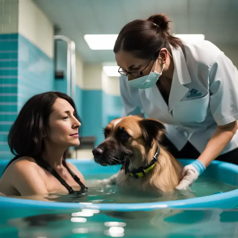 Visual representation of "therapy" - Treatments to help pets heal from injuries or illnesses