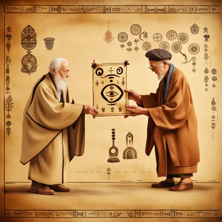Visual representation of "hand on" - To transmit or leave to those who follow