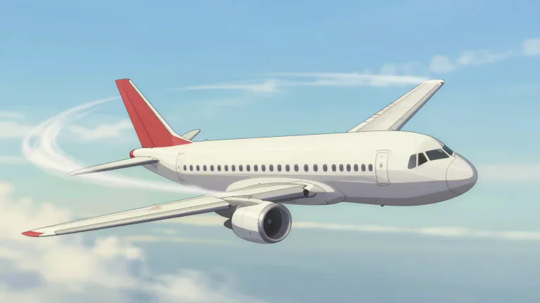 Visual representation of "airspeed" - The speed of an aircraft described in relation to the air around it.