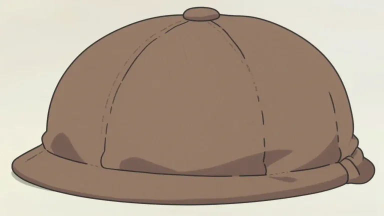 Visual representation of "ballcap" - A soft, rounded cap with a stiff peak, typically made of cloth, often worn for sports or casual occasions.