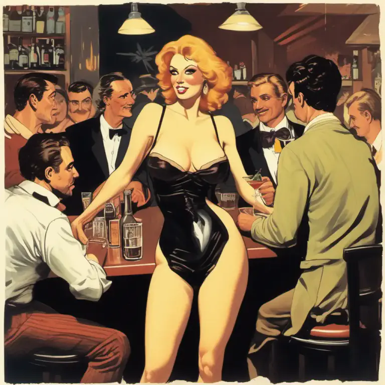 Visual representation of "put it about" - To behave in a sexually promiscuous manner.