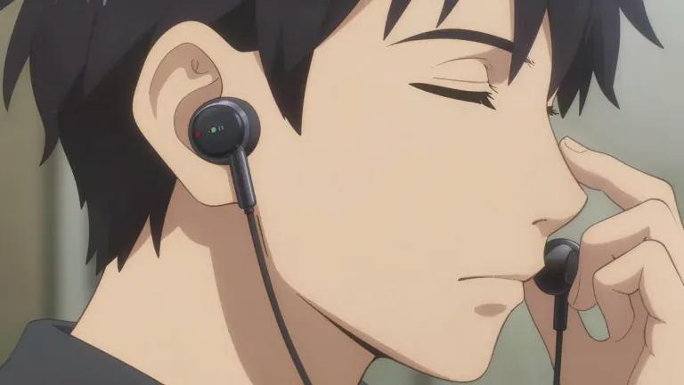 Visual representation of "earphone" - A small device that fits inside or over the ears for listening to audio.