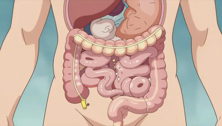 Visual representation of "cecum" - The cecum is a pouch that forms the beginning of the large intestine; it receives material from the ileum and allows for fermentation of undigested food.