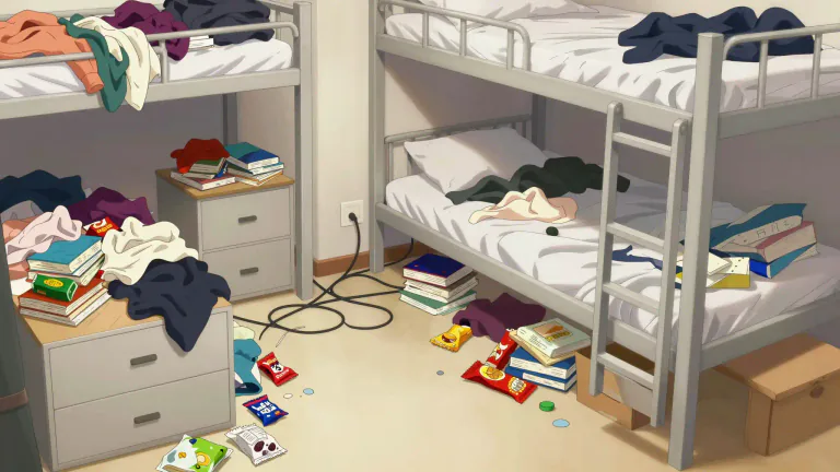 Visual representation of "messy" - Not neat or organized