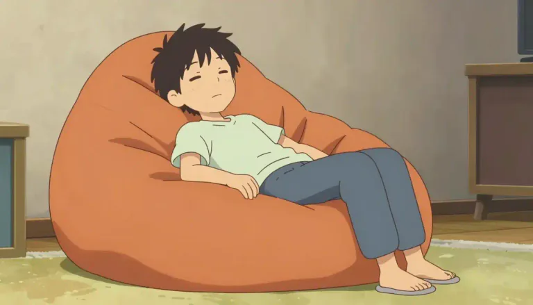 Visual representation of "beanbag" - A beanbag is a large bag filled with soft material, used as furniture for sitting.