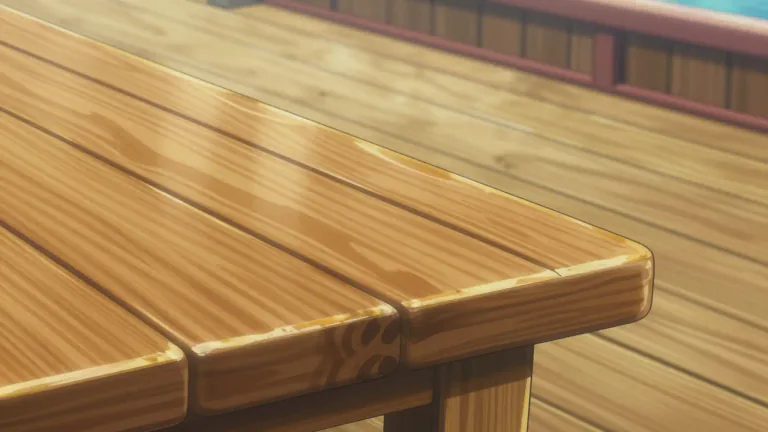 Visual representation of "teakwood" - A strong, durable wood from the teak tree, often used for making furniture and boats.