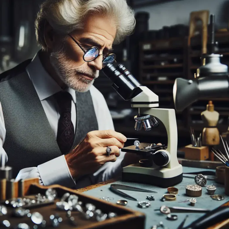 Visual representation of "monocle" - A type of professional microscope used in jewelry making and watchmaking.