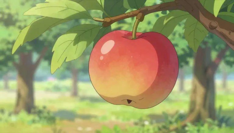 Visual representation of "pomme" - A common fruit that is usually round and red, green, or yellow, growing on a tree.