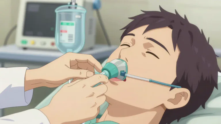 Visual representation of "intubation" - Intubation is a medical procedure in which a tube is inserted into the airway to help a person breathe.