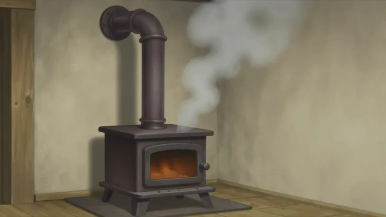 Visual representation of "stovepipe" - A pipe used to carry smoke from a stove to the outside air.