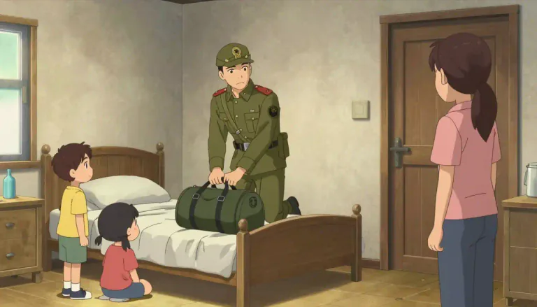 Visual representation of "billet" - A place, usually in a civilian's home, where a soldier is allowed to live, especially during a war.