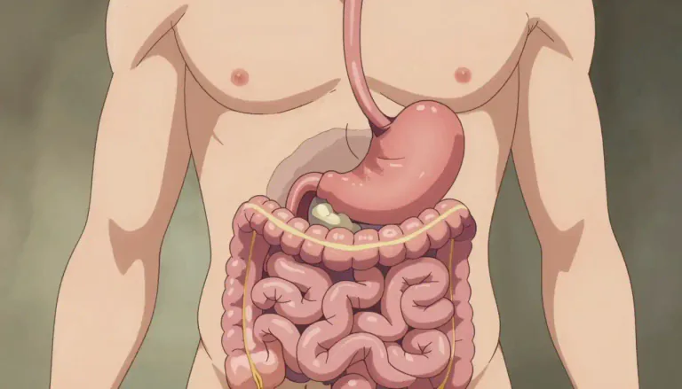 Visual representation of "intestine" - The tube inside the body where food is processed after it leaves the stomach.