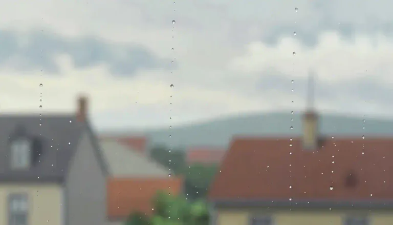 Visual representation of "drib" - To flow or fall in small, slow amounts or drops.