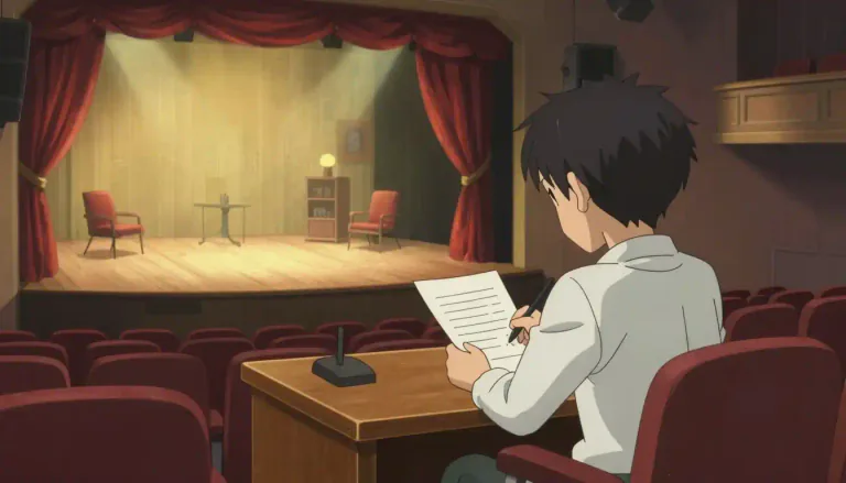 Visual representation of "playwriting" - The act or profession of writing plays.