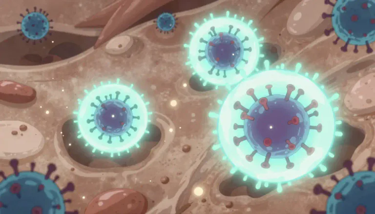 Visual representation of "interferon" - Any of a group of signaling proteins released by host cells in response to the presence of viruses.