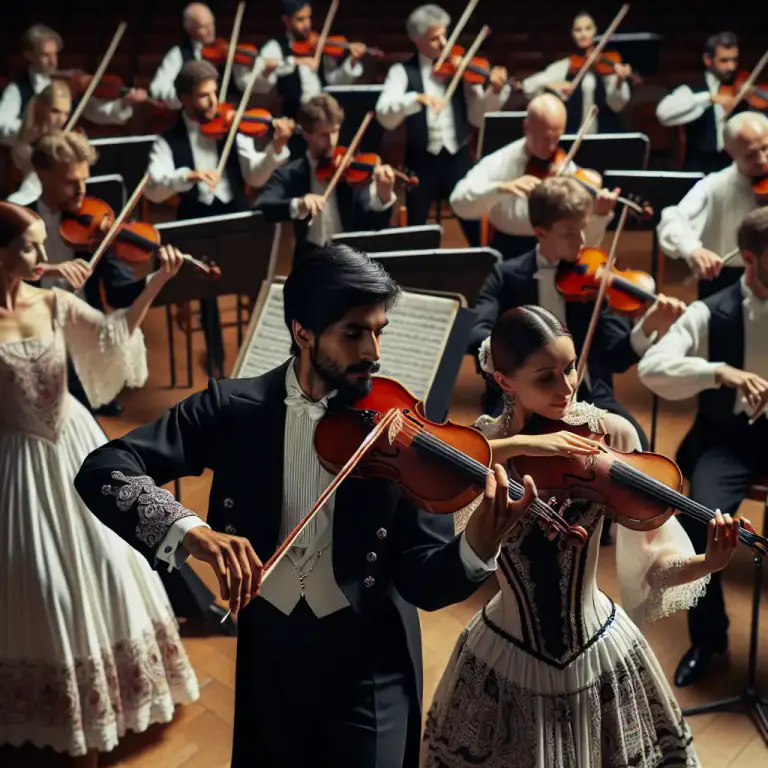 Visual representation of "mazurka" - The music that is played for the mazurka dance.