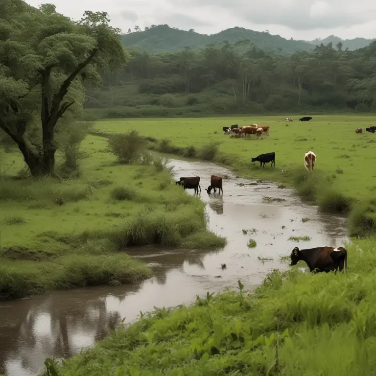 Visual representation of "slob" - In Ireland, it means a muddy or marshy area of land.
