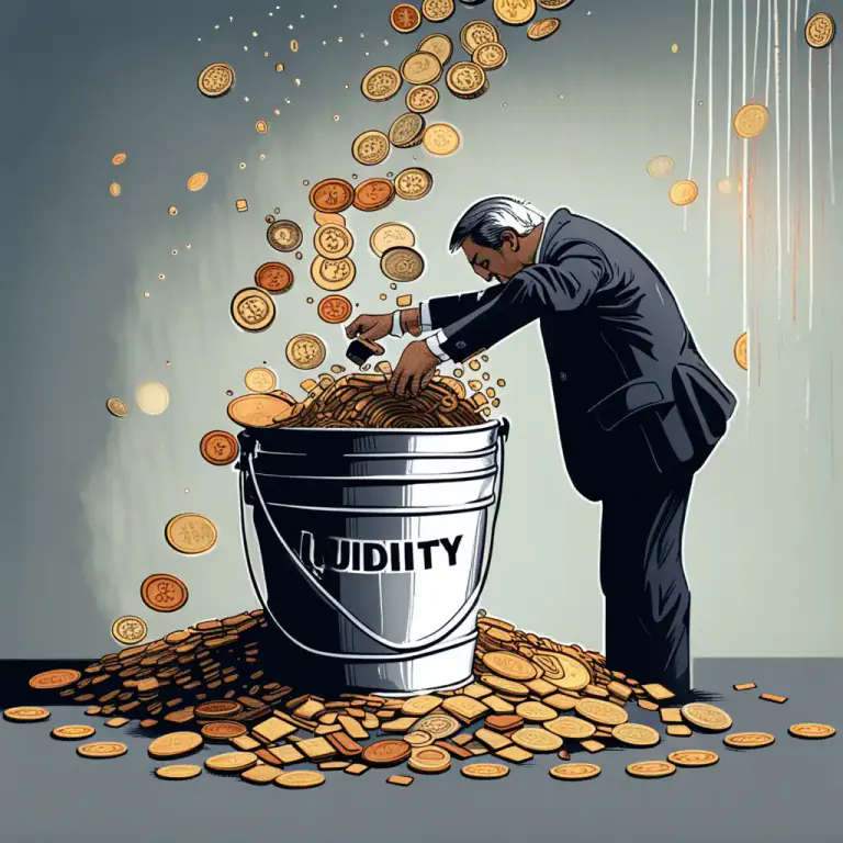 Visual representation of "exuberance" - Excessive or overabundant provision of financial liquidity.