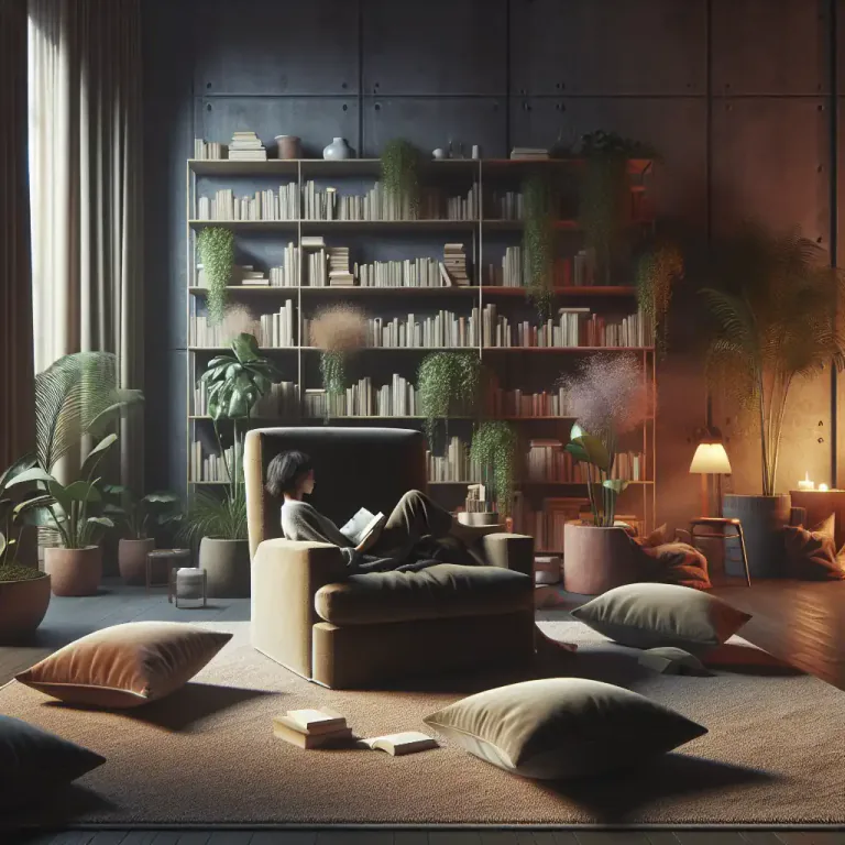 Visual representation of "lair" - A place where someone hides or where they go to be alone and feel safe.