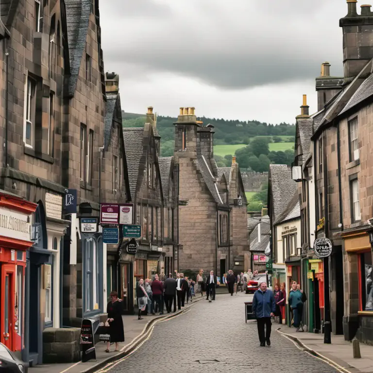 Visual representation of "burgh" - A self-governing incorporated town in Scotland, different from other towns, city or a borough.